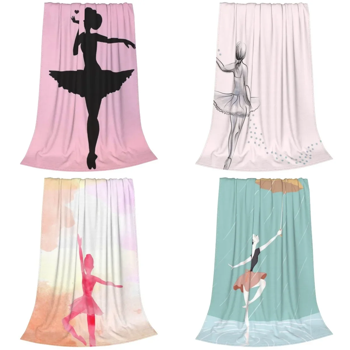 

Art Ballet Fleece Throw Blanket Super Soft Cozy Lightweight Blankets for Sofa Bedroom Couch King Queen Size Good Gift for Girls