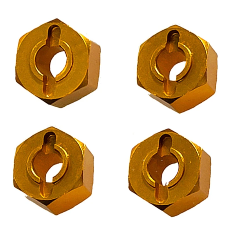 New-4Pcs For MJX 1/14 1/16 14210 14303 16207 16208 Remote Control Car Accessories 12Mm Hex Connector