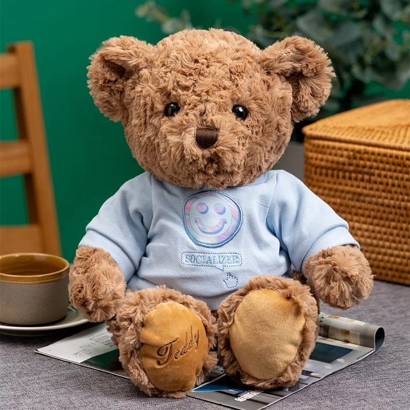 

Милый мультяшный Мишка Тедди 30 см, мягкая игрушка с капюшоном, милые плюшевые животные, подарок для девушки