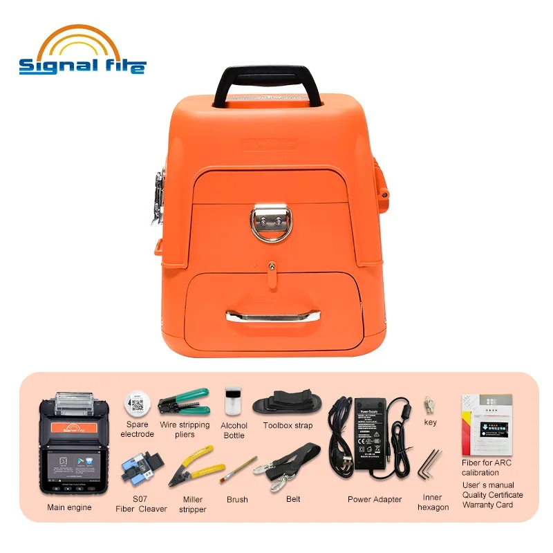 Free Shipping SignalFire AI-10/AI-10A/AI-9/AI-8C/AI-6A Optical Fiber Fusion Splicer New Splicing Machine 6 Motors Core Alignment