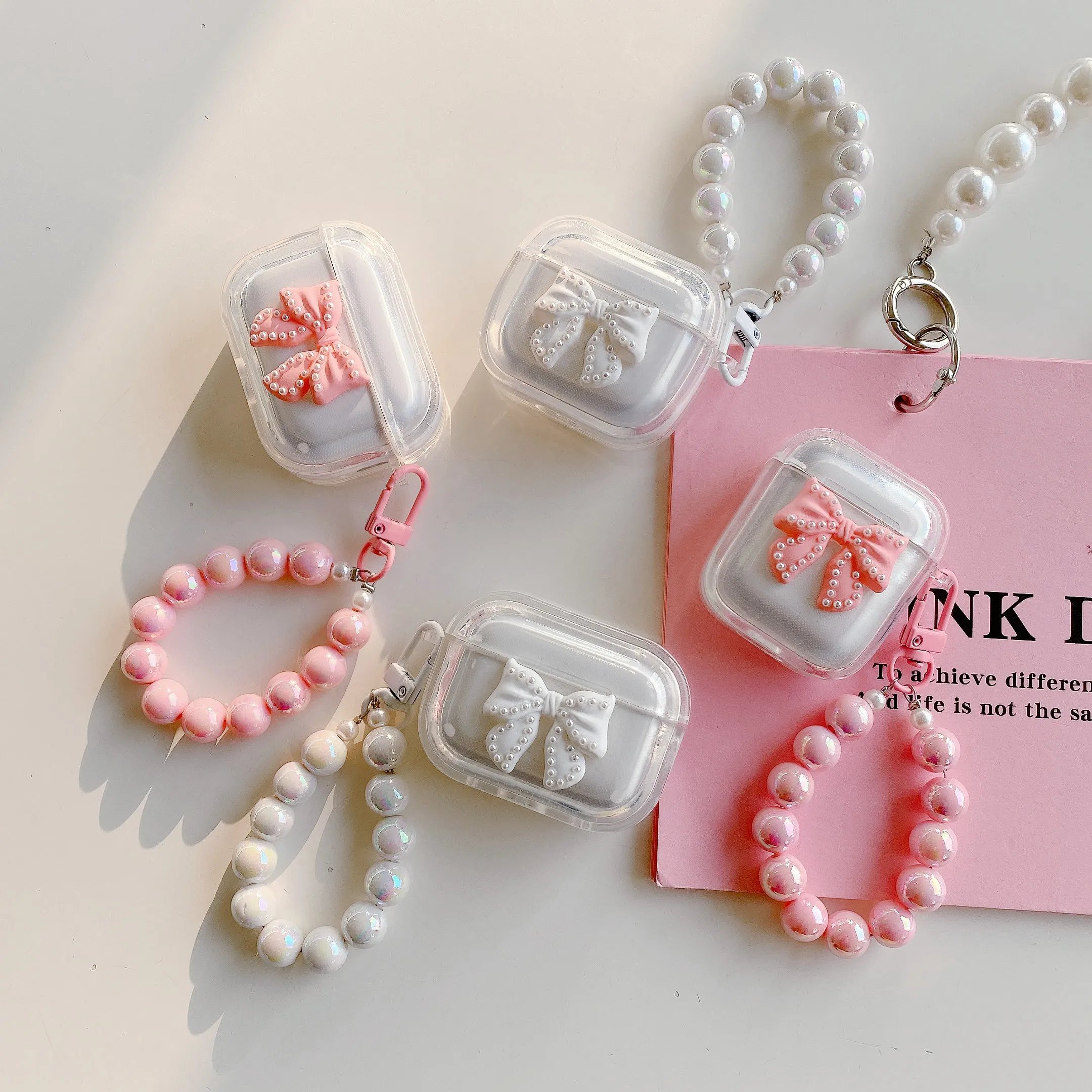 Per Honor Earbuds X3I / Earbuds X3 Lite Custodia Cute Love Chain/Custodia Per Auricolari In Silicone A Farfalla Colorata Honor Earbudsx3 / 3 Pro