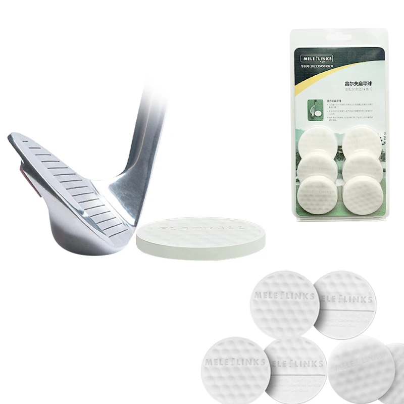 1pc/6pc Golf Flat Ball Putting Practice Flat Golf Training Balls For