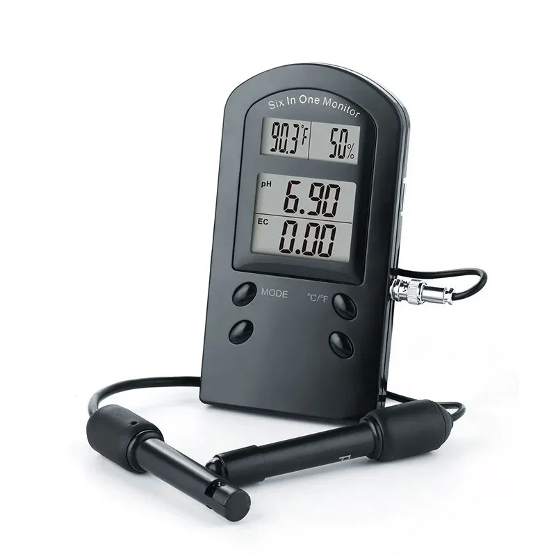 PH TDS EC CF 6 In 1 Multi-parameter Monitor For Water Aquarium Pool Pond