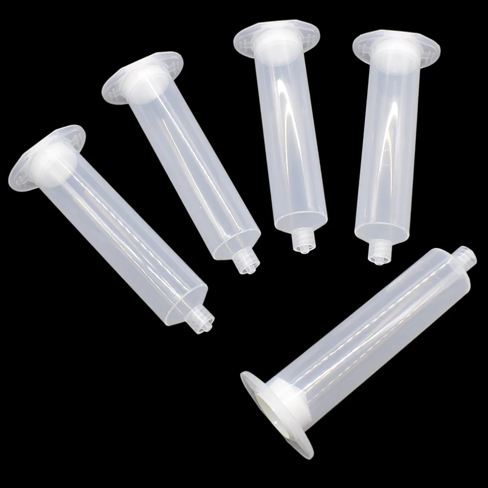 

5pc 30ml Dispensing Syringe Barrel 30cc Glue Adhesive Dispenser Industrial Syringes Tube Set for Industrial Dispensing Tools