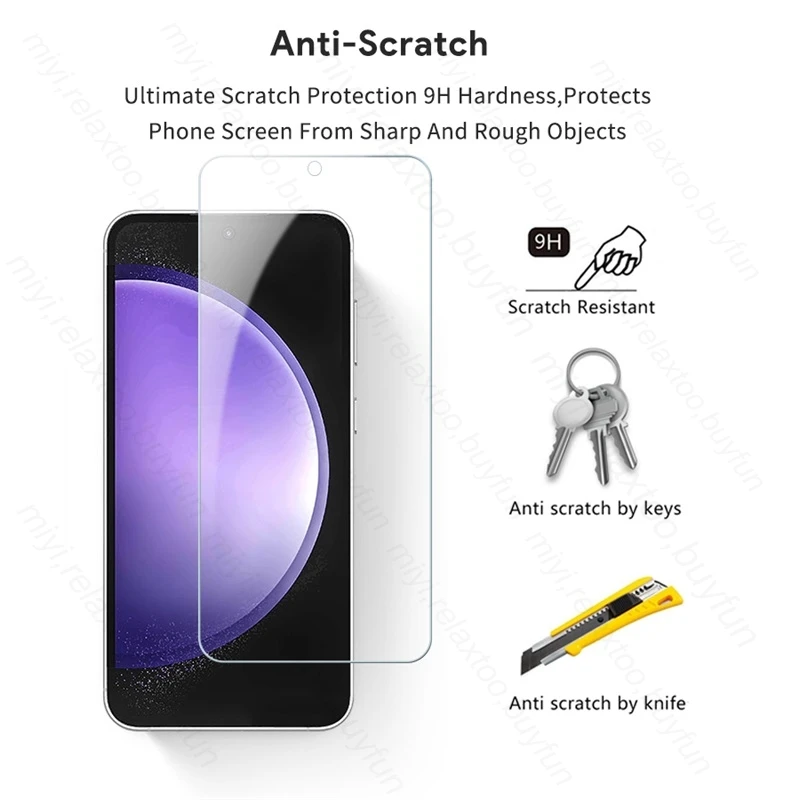 Premium 2-Pack Tempered Glass Screen Protector for Samsung Galaxy S23 FE 5G