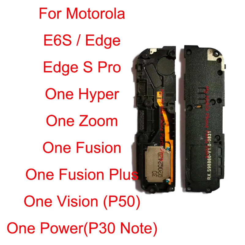 

10PCS Loud Speaker Loudspeaker Buzzer Ringer For Motorola Moto P30 Note E6S Edge S Pro One Hyper Zoom Fusion Plus Vision Power