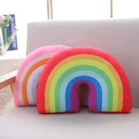 New Cute Rainbow Shaped Pillow Kids Plush Toy Office Sleeping Neck Pillow Children's Room Soft Comfortable Cushion Home Decor 1