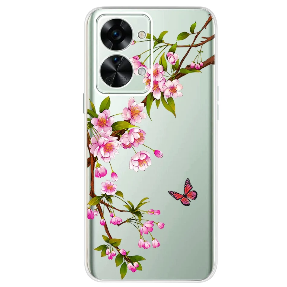 Stylish Painted Soft Silicone Clear TPU Phone Case Cover with Bumper Protection