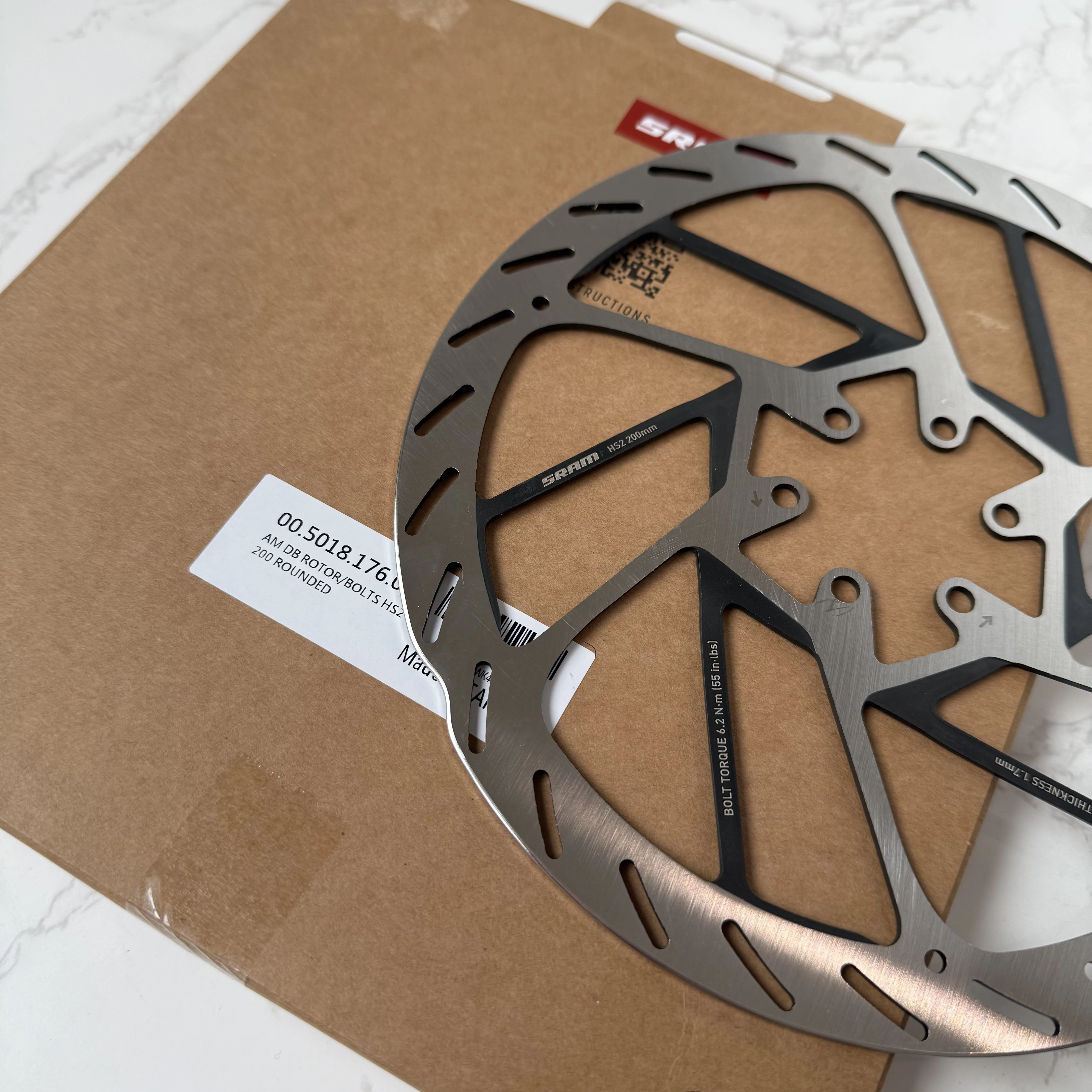 SRAM HS2 ブレーキディスク 200mm/180mm SRAM HS2 ブレーキディスク 200mm/180mm