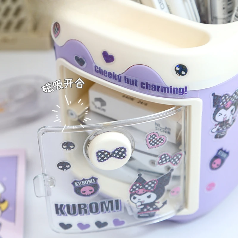 Pen holder Kawaii Sanrio Kuromi DIY desk organizer cartoon desktop storage