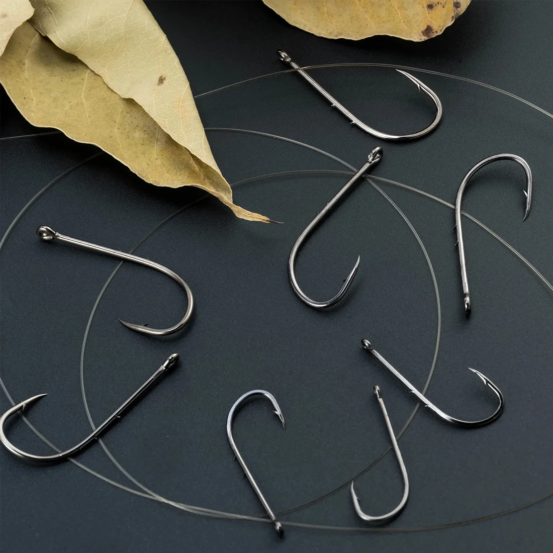 Barbed Long-Shank Fishing Hooks 6
