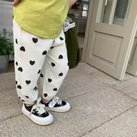 New Designer Printing Trousers Baby Unisex Cute Harem Pants Outdoor Toddler Girls Summer Fashion Thin Loose Full Length Pants 4