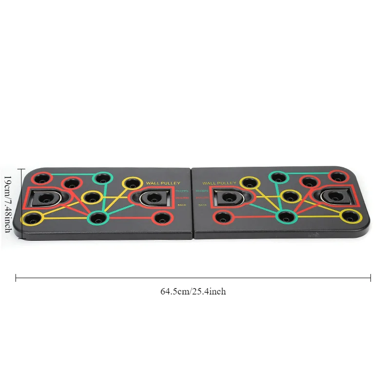 Push Up Board Gym Equipment Home Exercise Sport Plank Fitness Abdominal Abs Workout Push-Ups Stands Chest Tension Strap Set