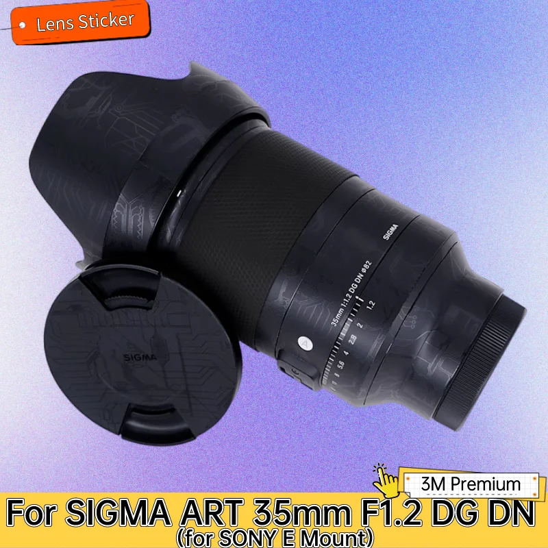

Для SIGMA ART 35 мм F1.2 DG DN для SONY E Mount Lens Body Sticker Защитная Наклейка виниловая пленка защита от царапин