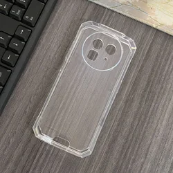 Blackview Soft TPU Clear Black Silicone Protective Phone Case for Blackview BV8100 (Clear)