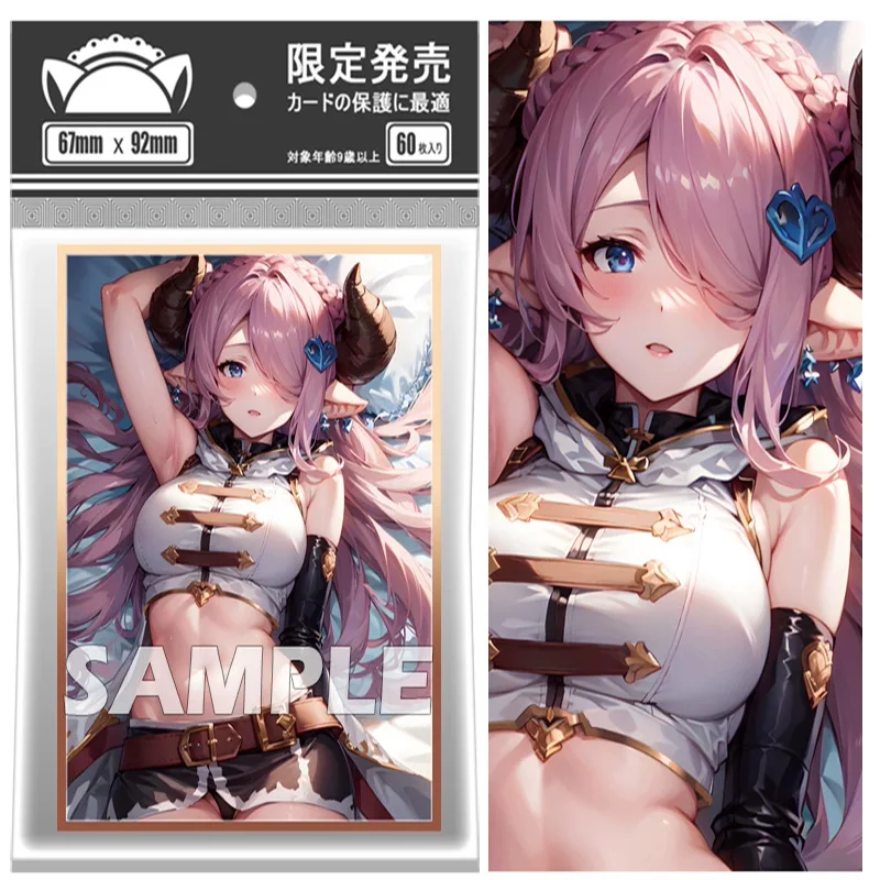 

67x92mm 60PCS Laser Anime Trading Cards for MTG/DTCG/PTCG/PKM Art Anime Printing Card Sleeves Protectors