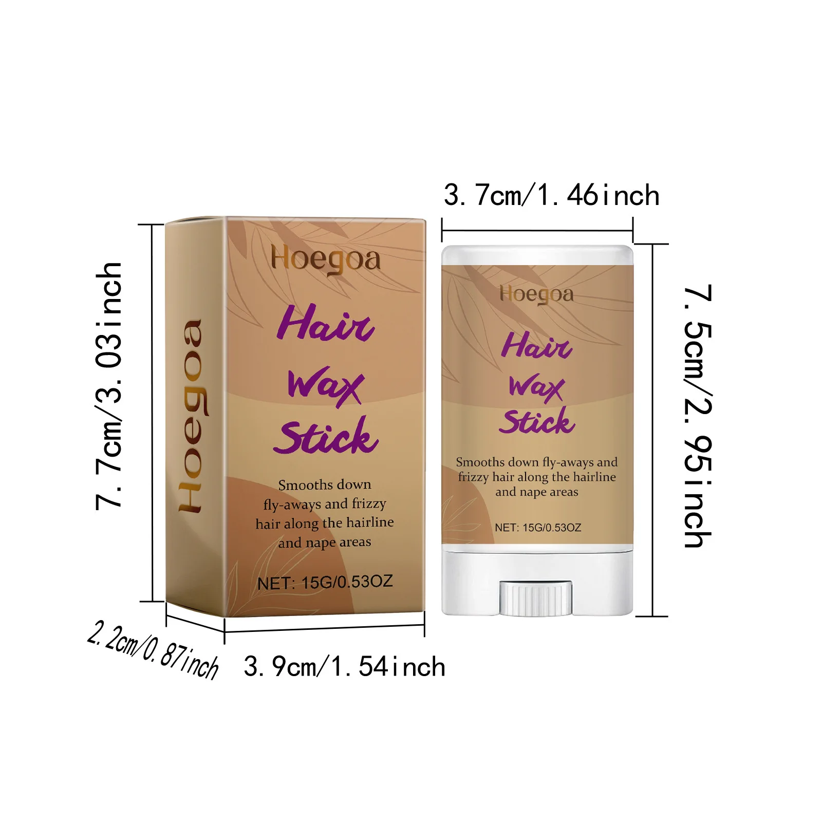 Portable Hair Wax Stick Wig Styling Repair Broken Keep Fixed Prevents Frizz Non-greasy Reduce Fluffy Professional Wax Stick Gel