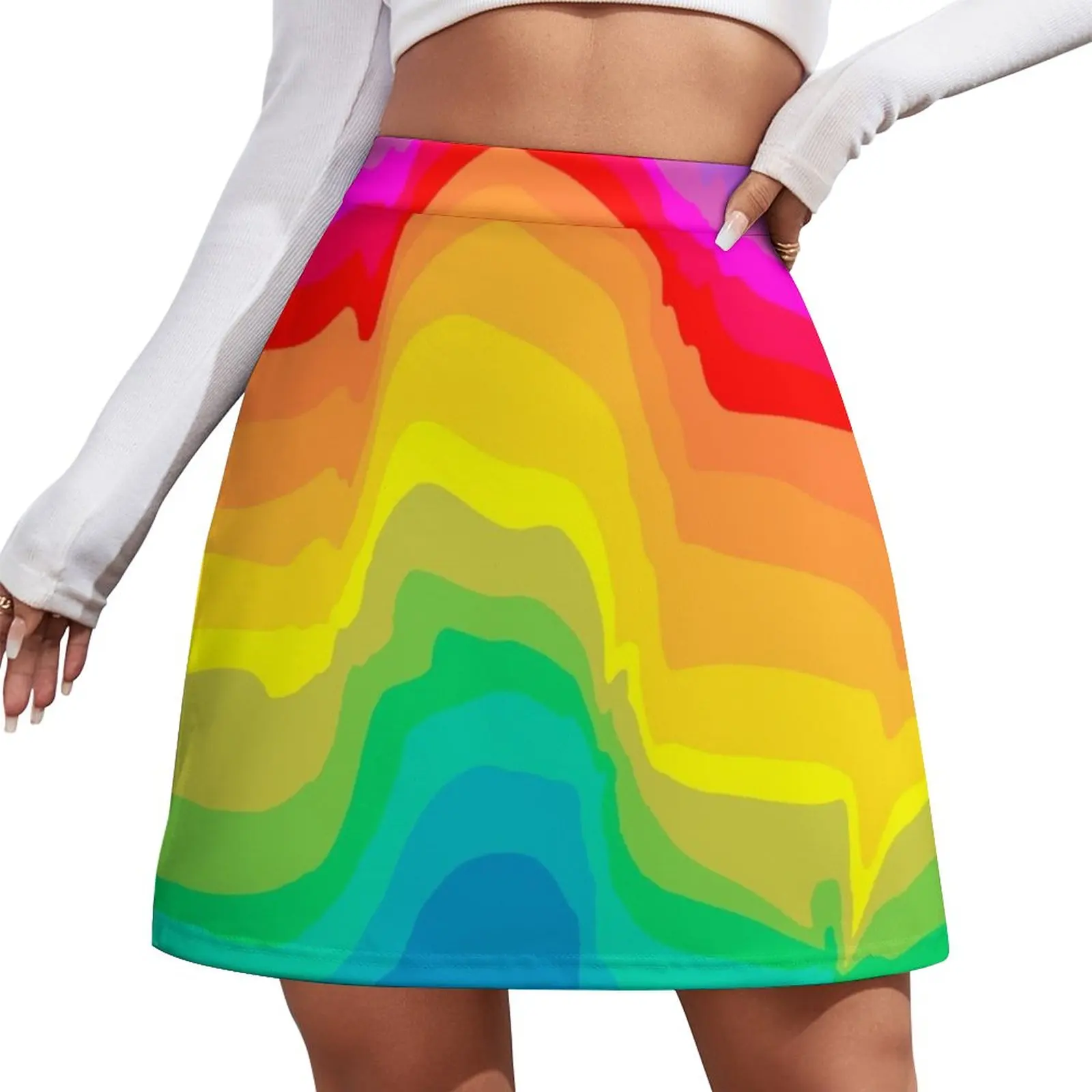 Tickled Rainbow Mini Skirt womens clothing women's summer clothing 2024