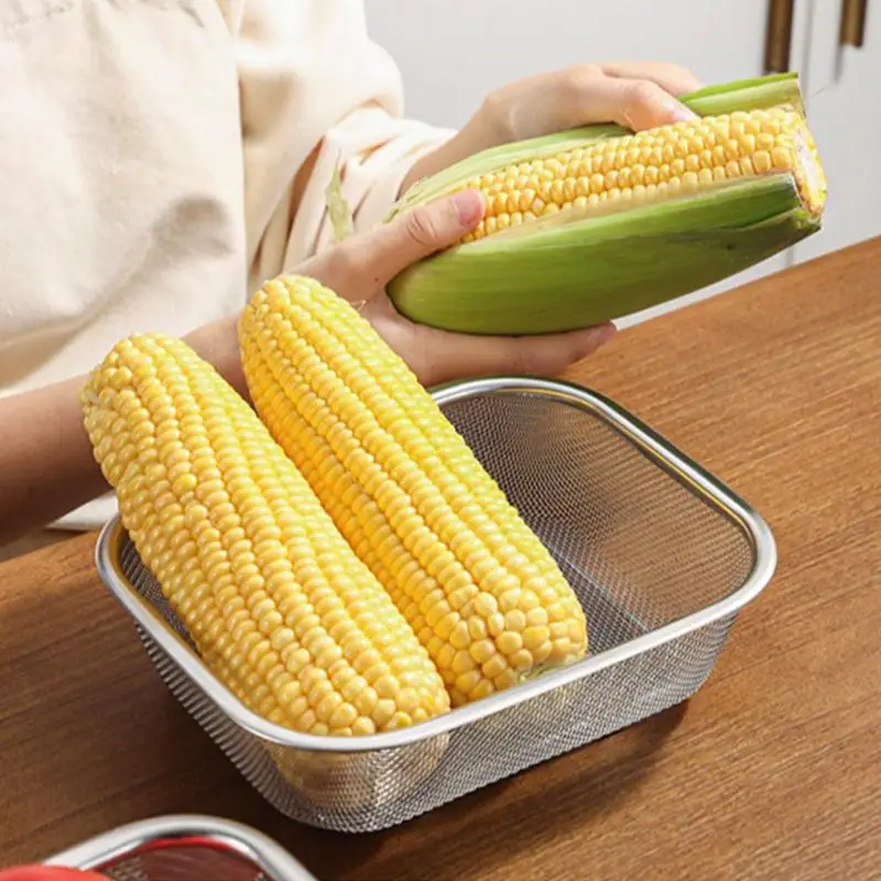 Stainless Steel Fine Mesh Rectangle Strainer Basket