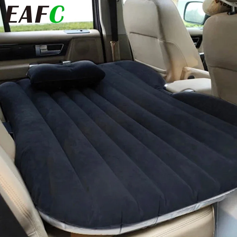 EAFC Car Air Inflatable Travel Mattress Bed Universal for Back Seat Multi functional Sofa Pillow Outdoor Camping Mat Cushion