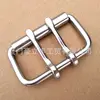 Stainless Steel Double Pin Buckle Solid Cowboy Belt Hardware Roller Wastband Head 52mm 60mm 6