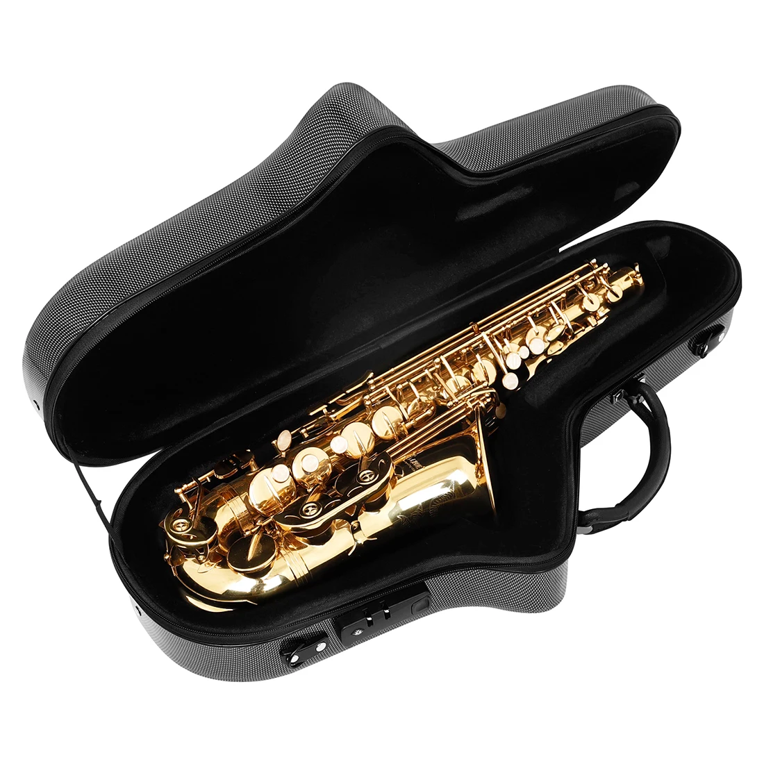 

Alto Saxophone Storage Case Saxophone Handheld Box Double Shoulder Carry Luggage Bag Sax Waterproof Compression Resistant Box