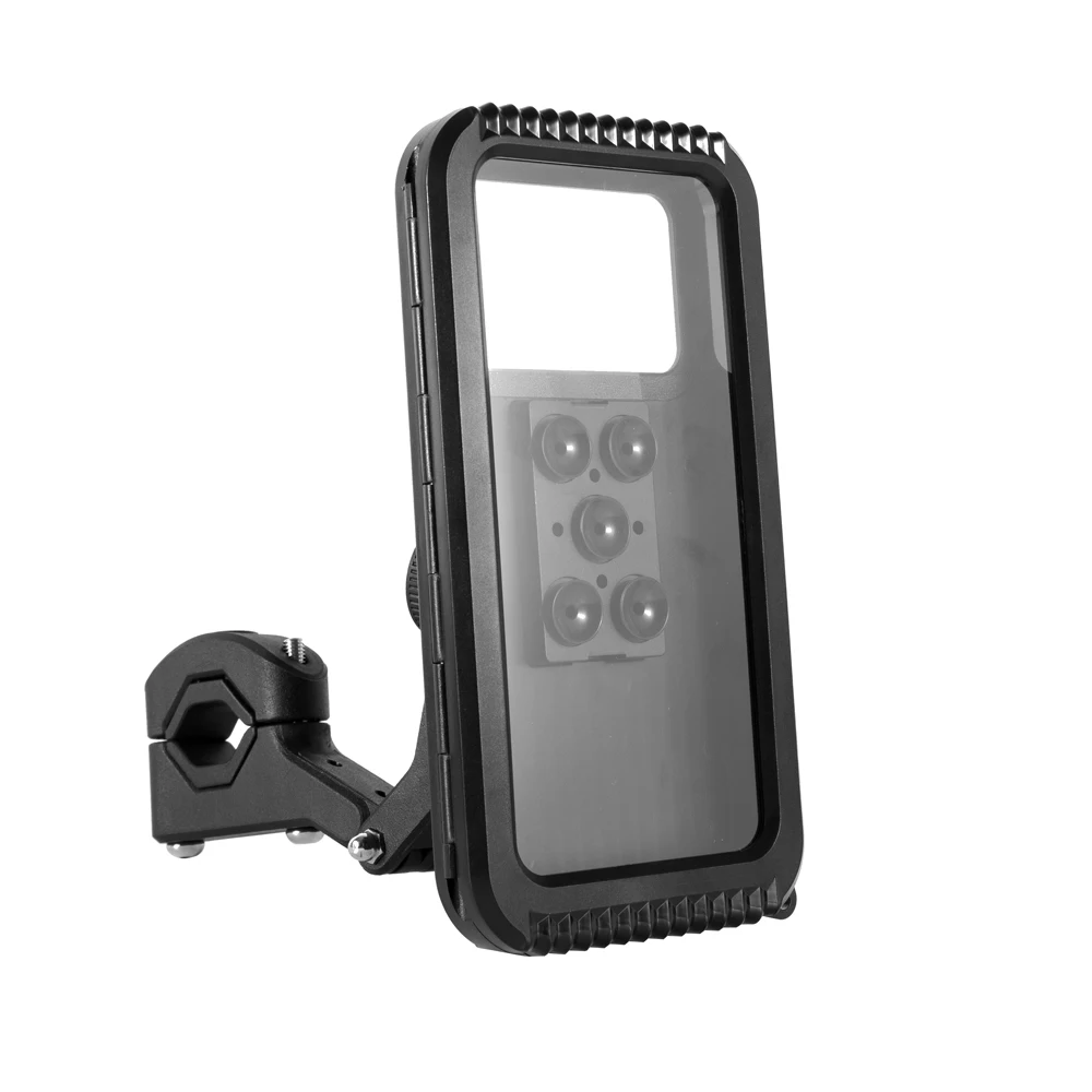 All-Weather Transparent Phone Holder with Dual Touch Screens