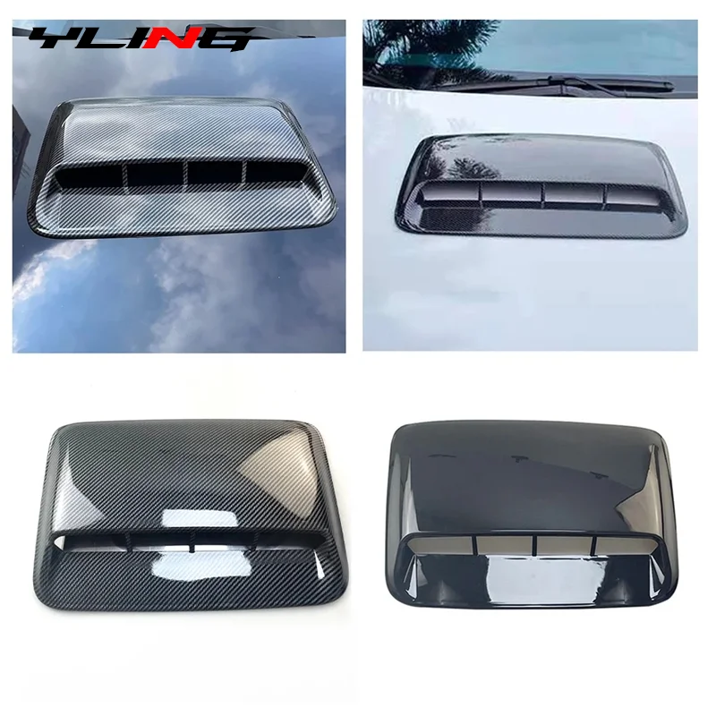 Auto Tuning Car Air Flow Intake Hood Scoop Vent Bonnet Decorative Cover For BMW Audi Benz Focus Mk2 Passat B5 4x4 Accessories hood vents