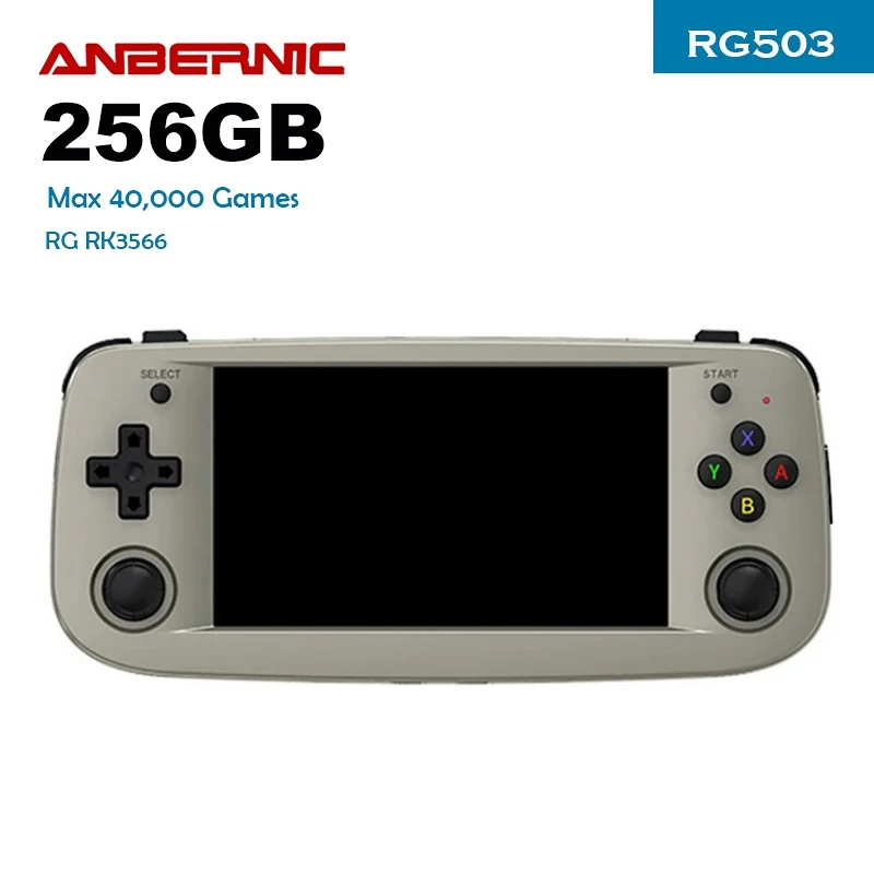 ANBERNIC-RG503レトロポータブルビデオゲームコンソール,256インチ 