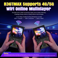 AISLPC R36T MAX Ретро портативная игровая консоль EmuEMEC система 20000 + игры 4,0-дюймовый IPS-экран поддерживает портативный карманный видеоплеер 5G — изображение 3
