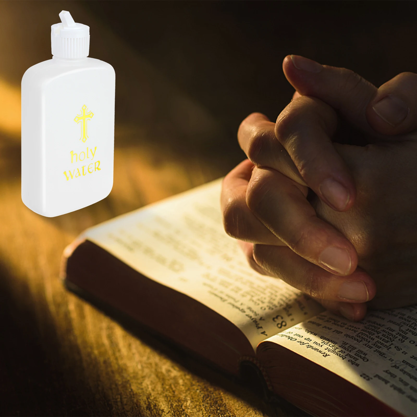Holy Water Bottles Plastic Holy Water Container Empty Plastic Refillable Containers 15pcs 100ml holy water bottle