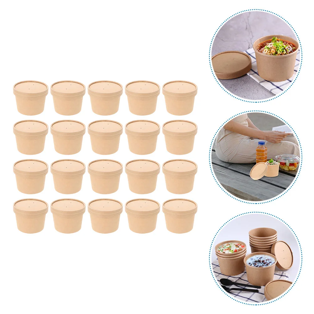 

Ice Cream Container Homemade Dessert Cups Ice Cream Containers Soup Barrels Takeaway Boxes Ice Cream Cups With Covers