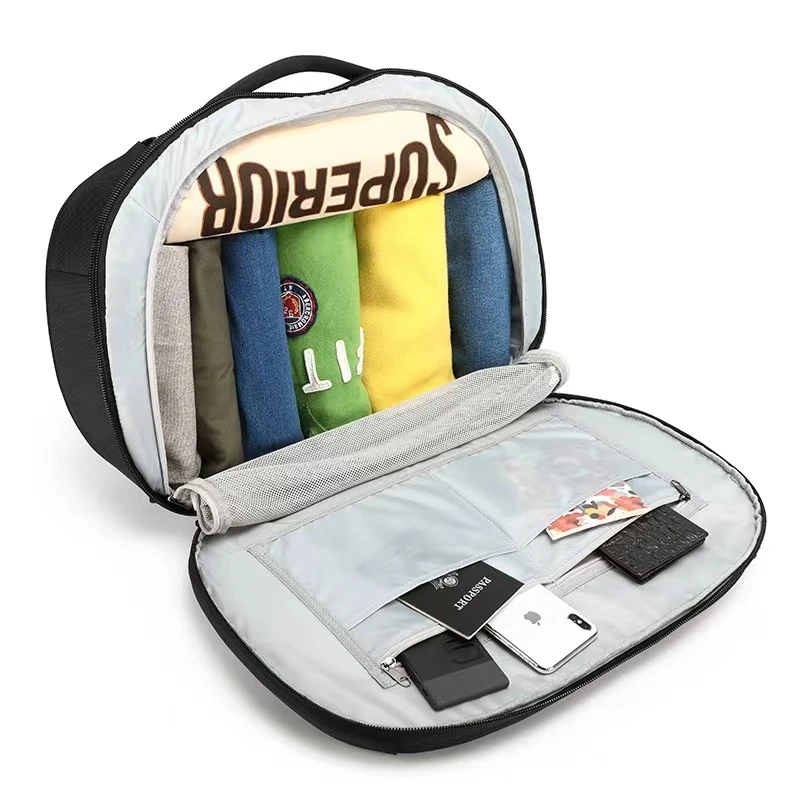 Backpack Multi-back Multifunctional Bag Fitness Bag with Shoe Bin Travel Bag with Protective Layer and Waterproof Cover