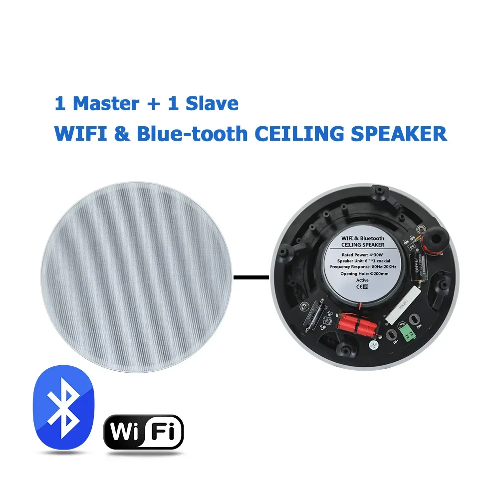 2 قناة واي فاي سقف المتكلم مكبر الصوت اللاسلكي بلو...