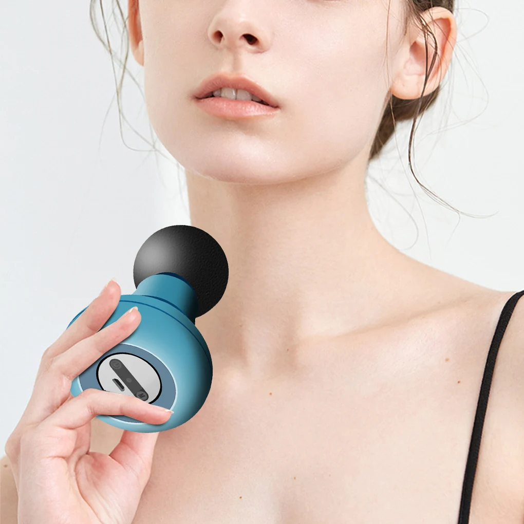 Masažna pištola Mini žepni masažni aparat Deep Muscle Vibration Lajšanje bolečin Relax Fitnes terapija za masažo telesa Sprostitev_voghion.com