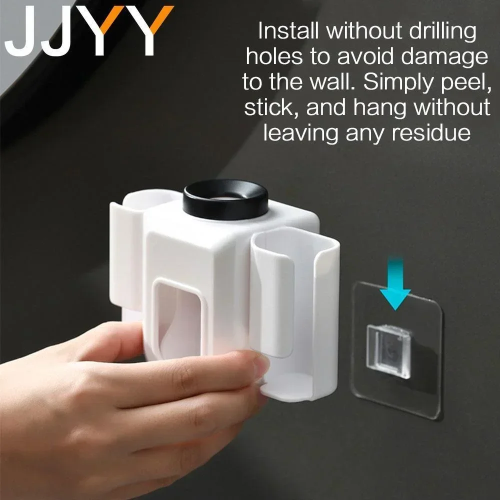 Wall Mounted Automatic Toothpaste Dispenser and Holder