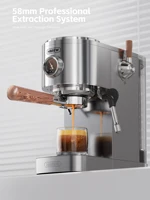 Machine à café expresso semi-automatique HiBREW, Americano à une touche, température réglable, 20 bars, cafetière à froid, cappuccino H13 6
