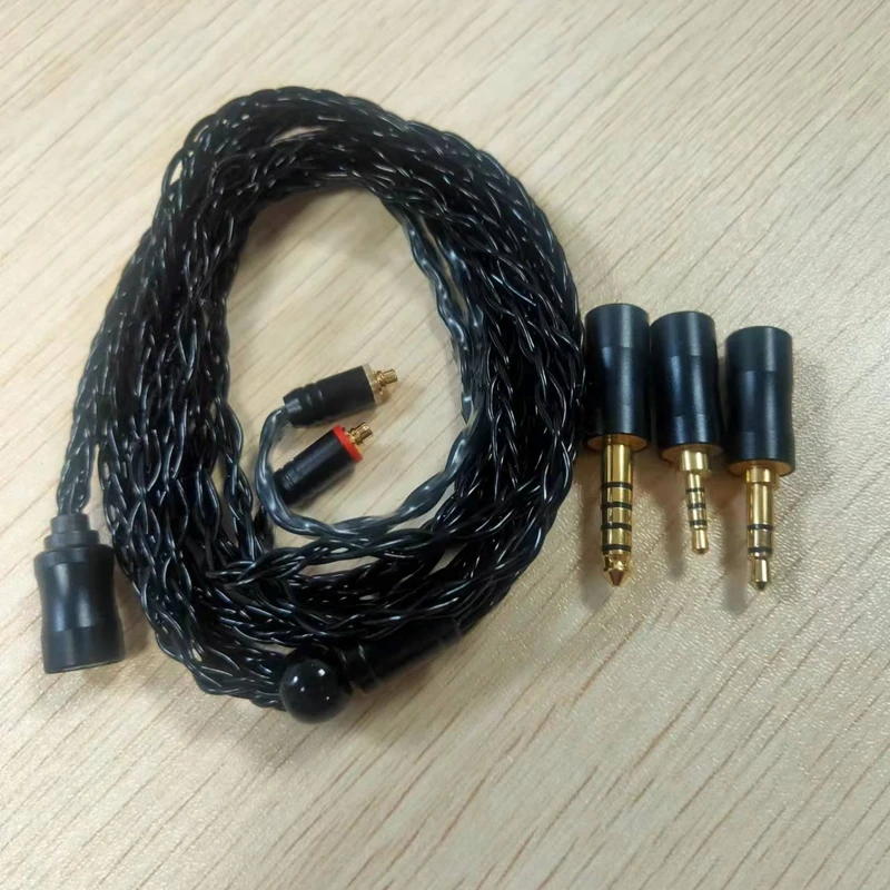 Xinhs-cabo Modular Banhado a Preto e Prata Core