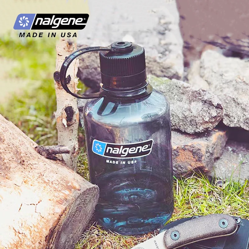 Nalgene-Outdoor Narrow Mouth Water Bottle, Sports Cup, Camping