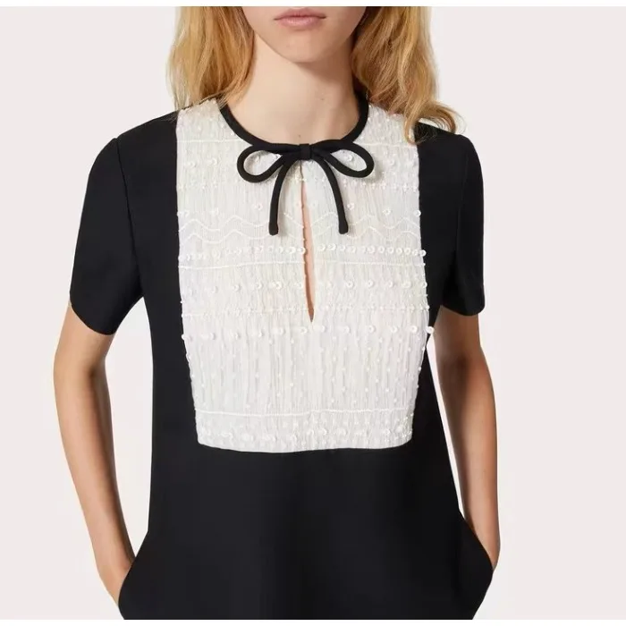 Рисунок 3 - Весна-лето 2024 черное белое лоскутное