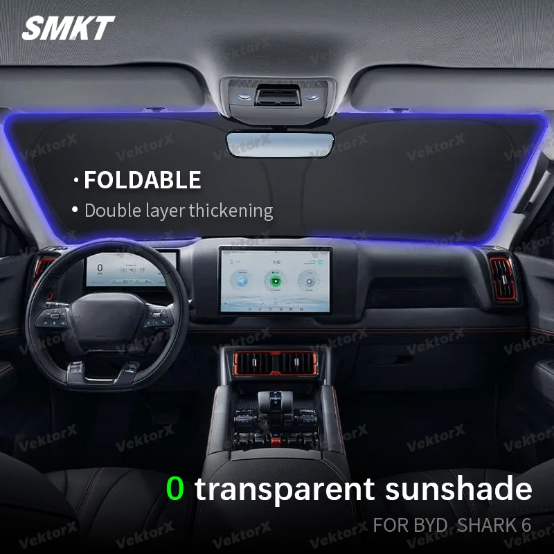 Car Solar Protection For BYD Shark Windshield Sunshade Car Window Windscreen Cover Sun Shade Auto Sun Visor Car-covers