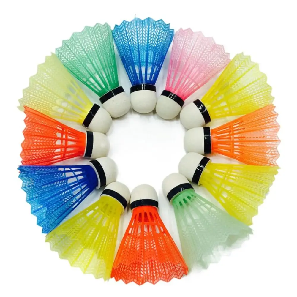 Badminton Shuttlecock Badminton Ball 12PCS Sport Supplies Windproof Foam Head Stable Durable Nylon Shuttlecock Ball Wind Resistance Training Accessorise