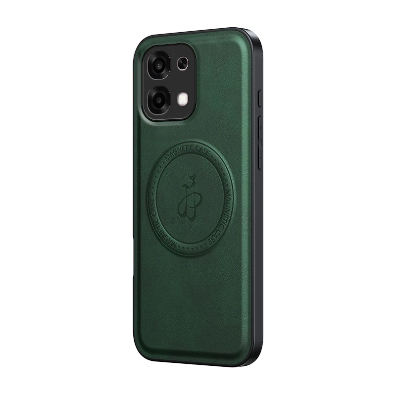Leather Stand Case with Magnetic Holder and Camera Protector