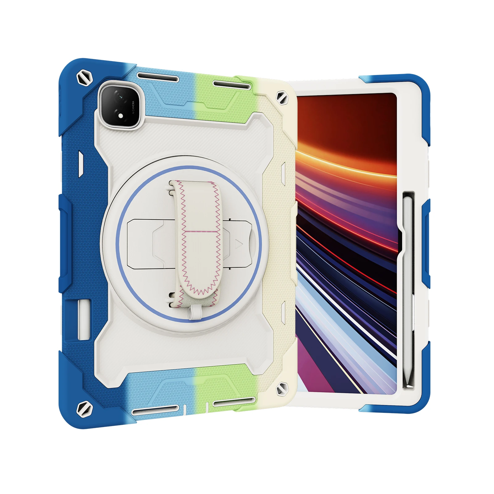 Universal 360 Rotating Stand Case for 12.3-inch Tablets - Heavy Duty Rugged Cover