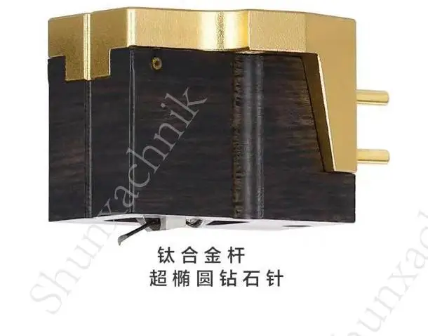 A-165 MC 카트리지 티타늄 합금 막대 다이아몬드 니들 팁 LP 카트리지 비닐 턴테이블 MC 다이내믹 코일 카트리지