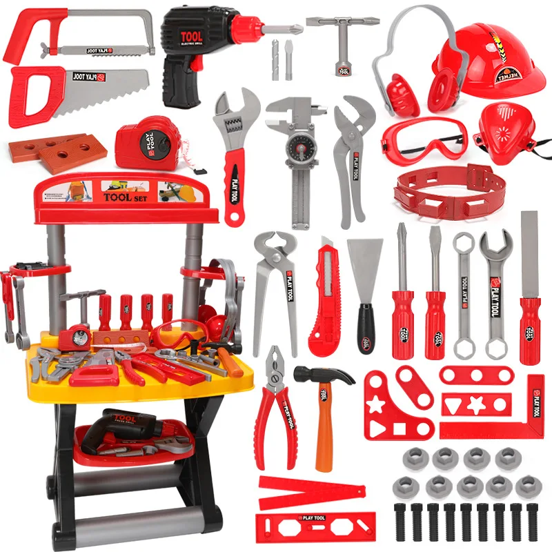 

Children Simulation Suitcase Repairing Tools Screwdriver Infants Play House Educational Baby Toys Toddlers Toolbox Backpack Set