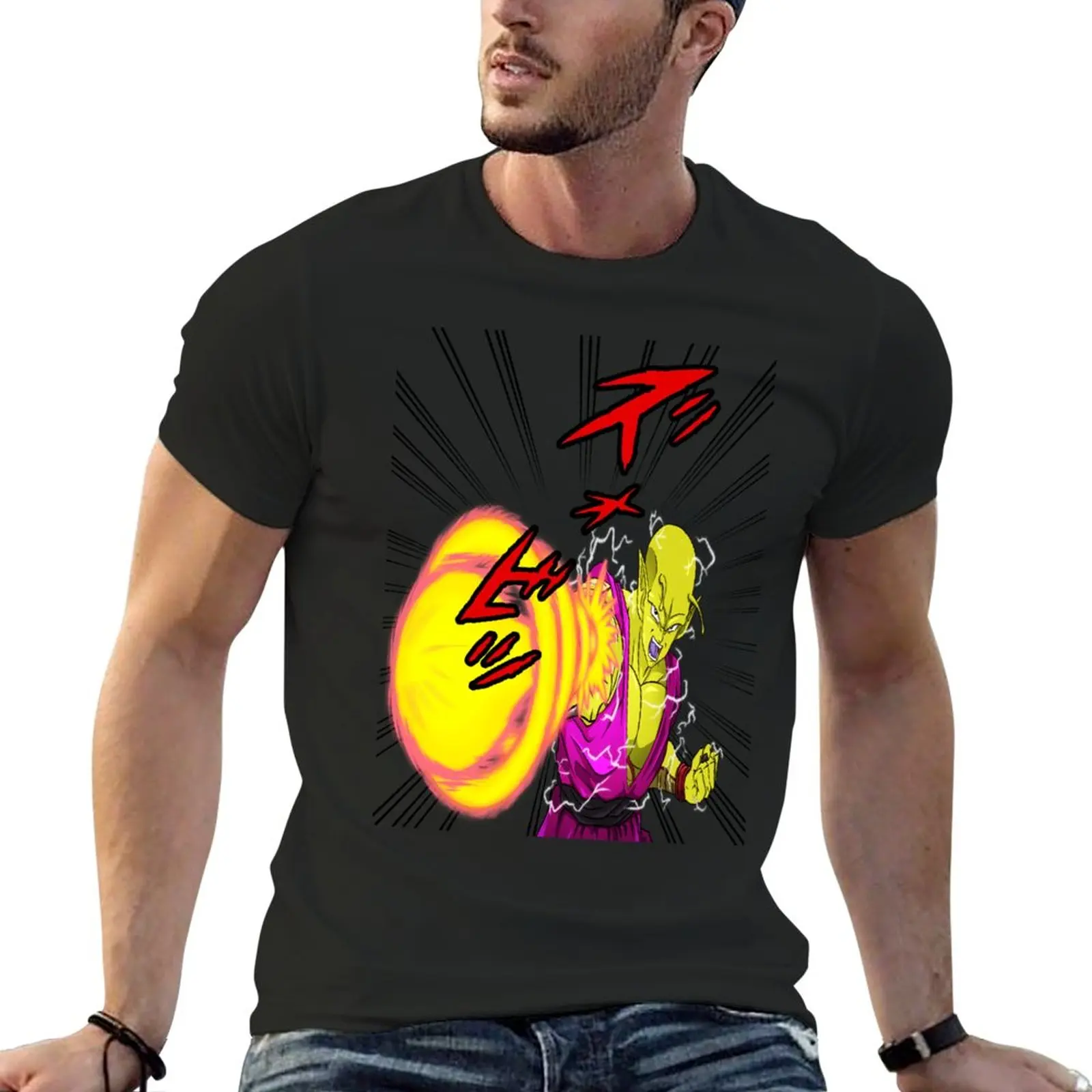 

New Piccolo's Makakosappo (Special Beam Cannon) T-Shirt heavyweight t shirts Blouse T-shirts for men cotton