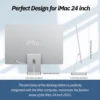Minisopuru USB C Hub for iMac 24inch 2021/2023/2024 Support M.2 NVMe SSD iMac Accessories with USB C A 10Gbps SD TF iMac USB Hub 6