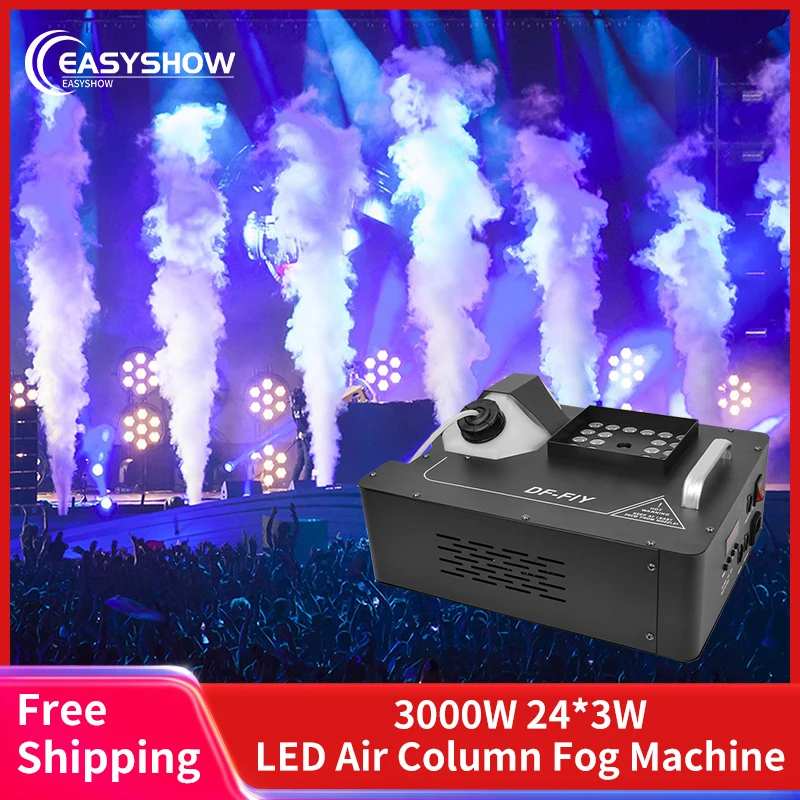 EASYSHOW3000wRGBDMXLEDColorVerticalSmokeFogmachineCo2Jet