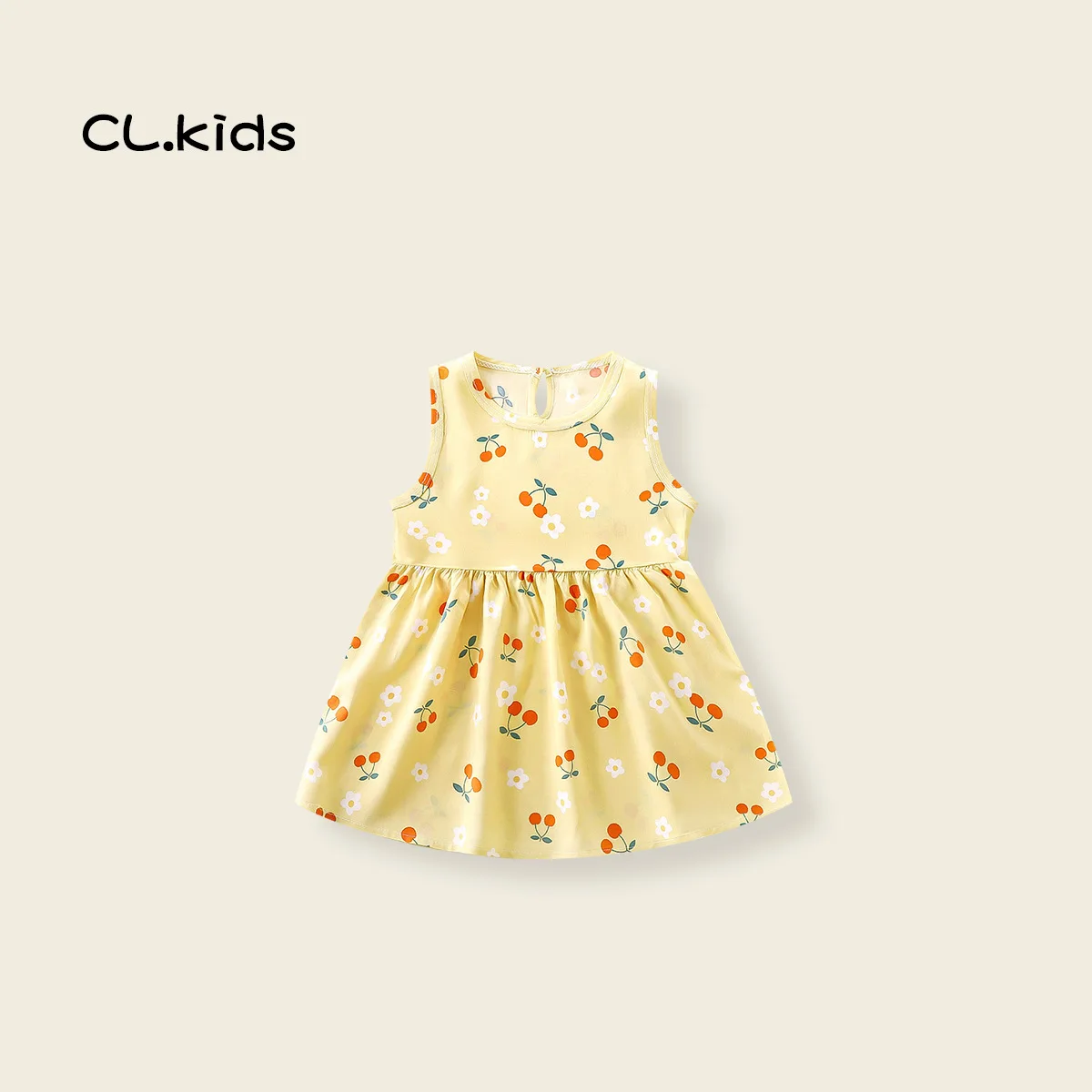 Baby Mädchen Kleid Ärmellose Blumen Kleider Für Kinder Mädchen Kleidung Baumwolle Sommer Prinzessin Party Kleid Kinder Strand Kleid Outfit – Detail 5